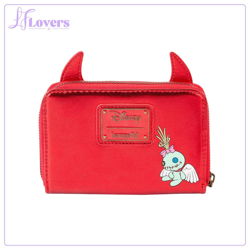 Load image into Gallery viewer, Loungefly Disney Stitch Devil Cosplay Zip Around Wallet

