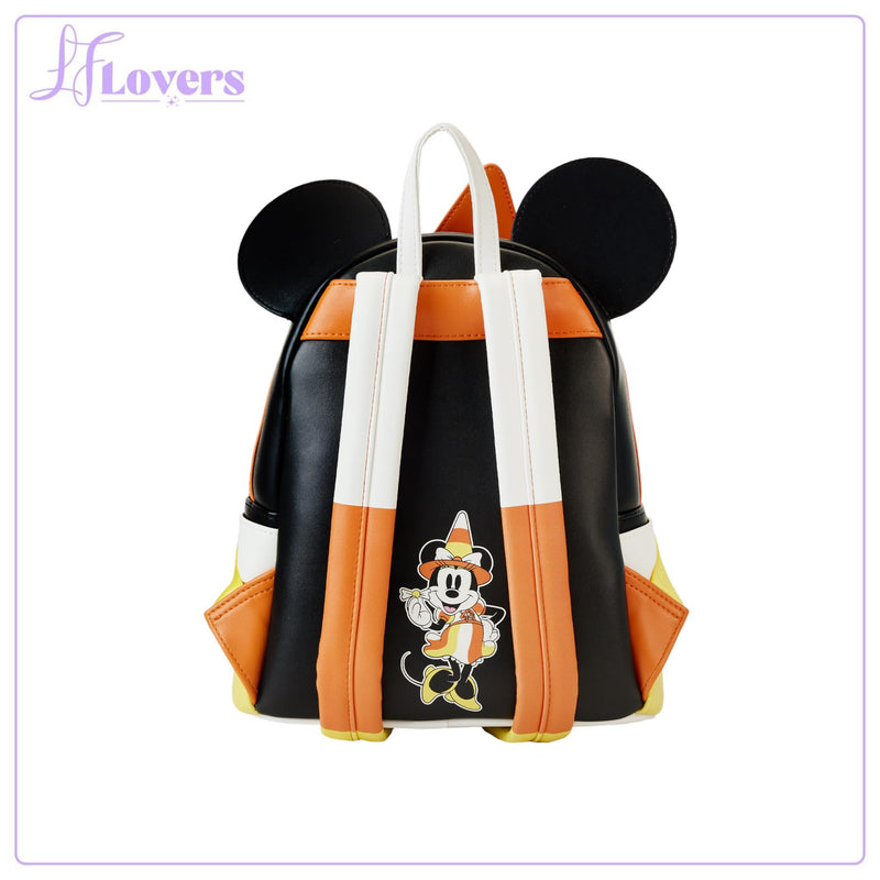 Load image into Gallery viewer, Loungefly Disney Candy Corn Minnie Cosplay Mini Backpack
