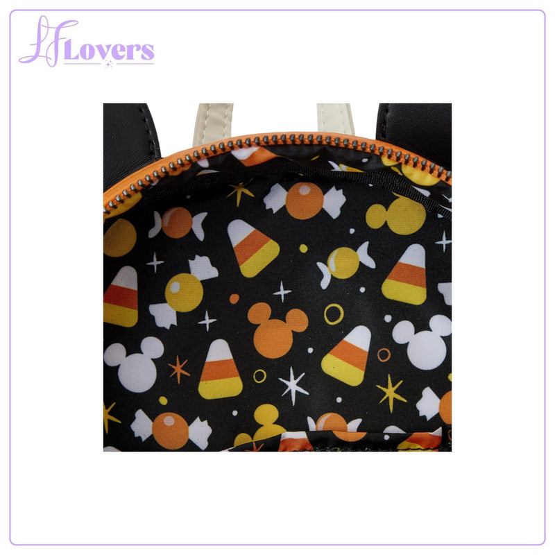 Load image into Gallery viewer, Loungefly Disney Candy Corn Minnie Cosplay Mini Backpack
