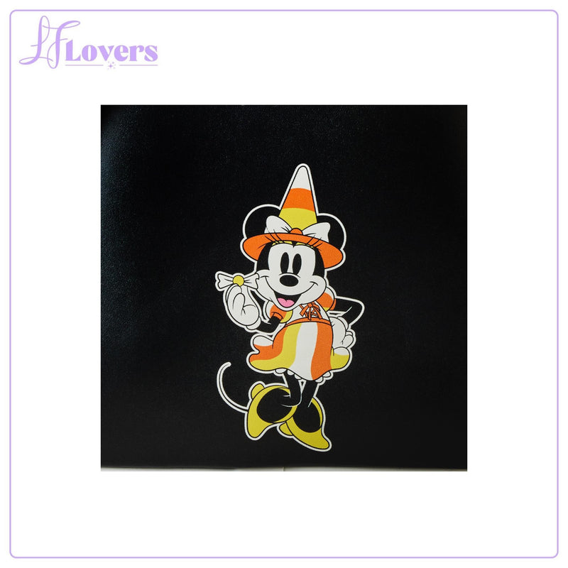 Load image into Gallery viewer, Loungefly Disney Candy Corn Minnie Cosplay Mini Backpack
