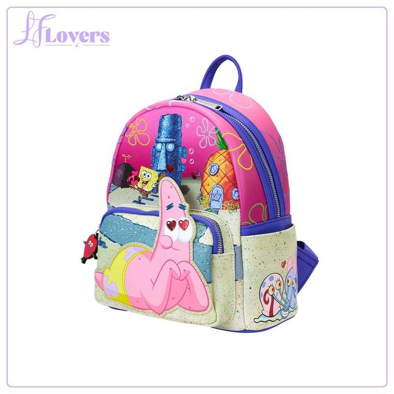 Load image into Gallery viewer, Loungefly Nickelodeon Spongebob &amp; Patrick Mini Backpack
