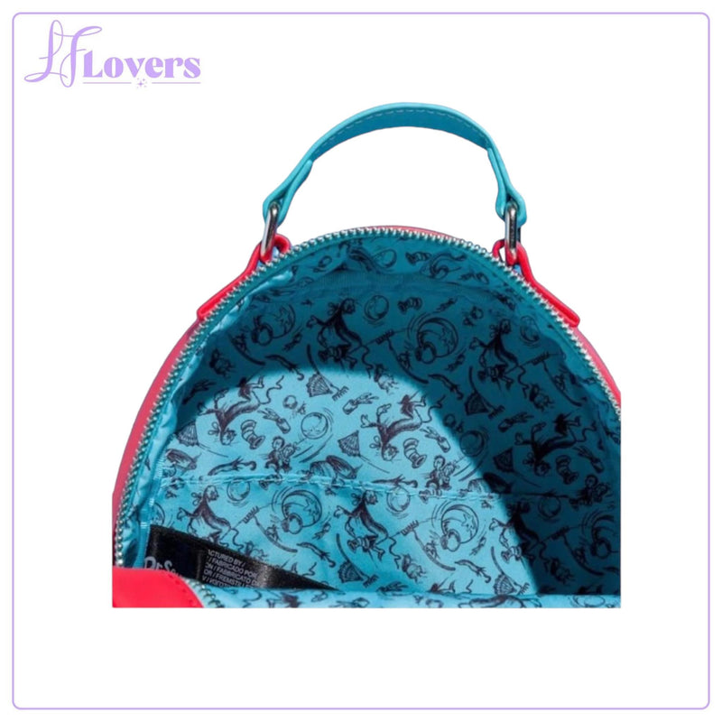 Load image into Gallery viewer, Loungefly Dr. Seuss The Cat In The Hat Thing 1 Thing 2 Reversible Mini Backpack
