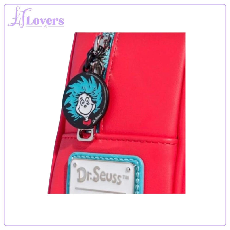 Load image into Gallery viewer, Loungefly Dr. Seuss The Cat In The Hat Thing 1 Thing 2 Reversible Mini Backpack
