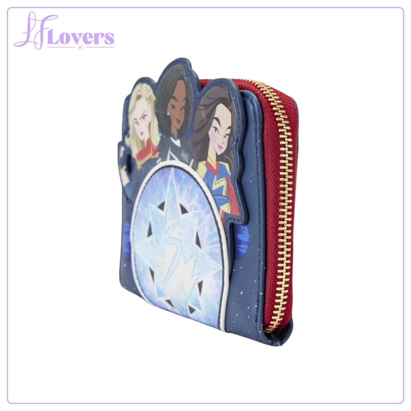 Load image into Gallery viewer, Loungefly Marvel The Marvels Group Zip Around Wallet - LF Lovers
