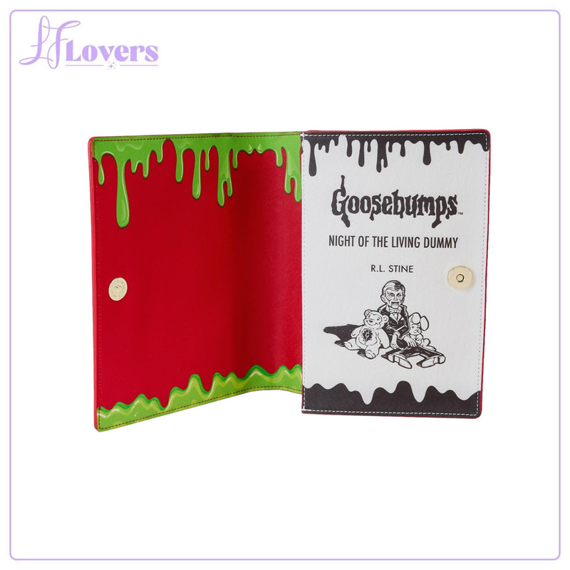 Load image into Gallery viewer, Loungefly Sony Goosebumps Slappy Book Cover Crossbody
