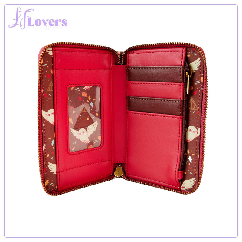 Load image into Gallery viewer, Loungefly Warner Bros Harry Potter Hogwarts Fall Zip Around Wallet
