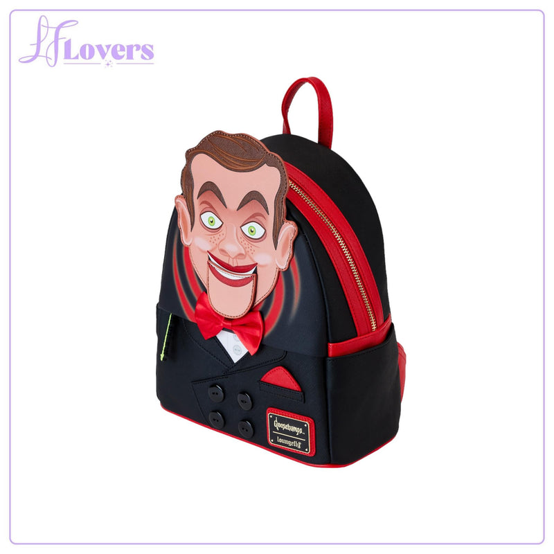 Load image into Gallery viewer, Loungefly Sony Goosebumps Slappy Cosplay Mini Backpack
