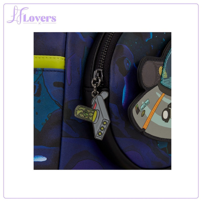Load image into Gallery viewer, Loungefly Cartoon Network Rick and Morty Space Cruiser Mini Backpack - PRE ORDER
