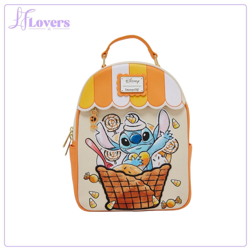 Load image into Gallery viewer, LFLovers Exclusive - Loungefly Disney Lilo &amp; Stitch Candy Corn Sundae Stitch Mini Backpack
