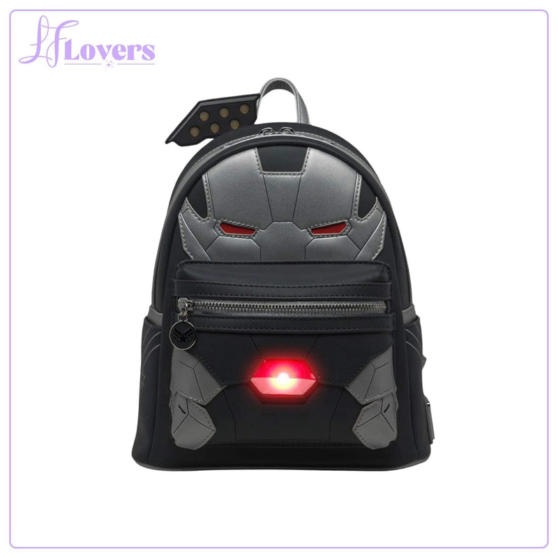 Load image into Gallery viewer, Loungefly Marvel Light Up War Machine Cosplay Mini Backpack
