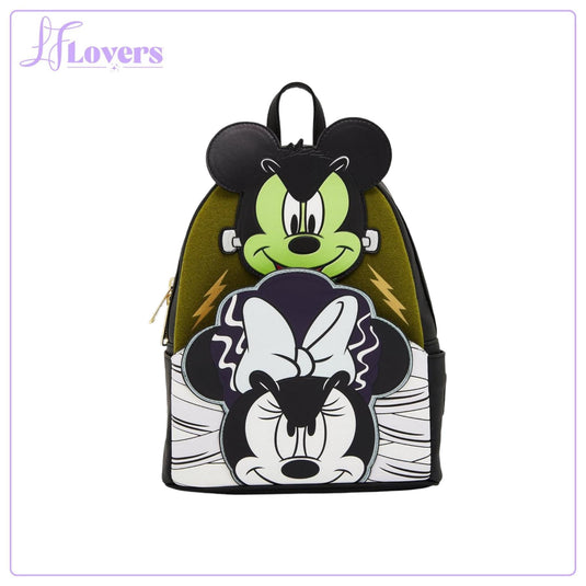 LFLovers Exclusive - Loungefly Disney Mickey and Minnie Mouse Frankenstein Mini Backpack
