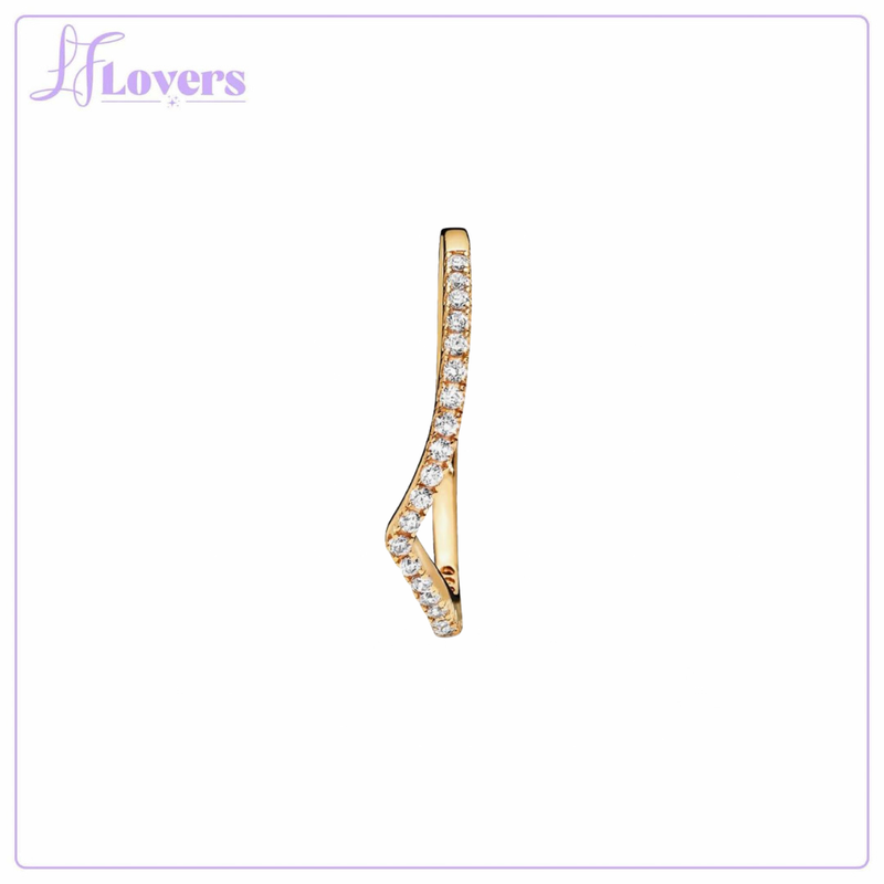 Load image into Gallery viewer, Pandora Sparkling Wishbone Ring - Size 56
