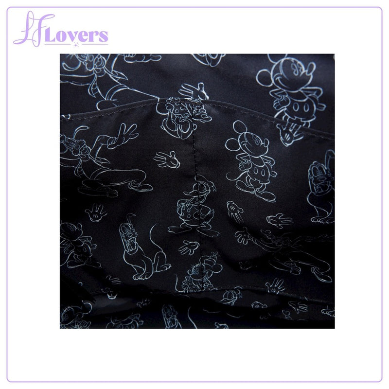 Load image into Gallery viewer, Loungefly Disney Minnie Mouse Sketched Convertible Backpack - PRE ORDER
