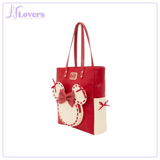 Loungefly Minnie Rocks The Dots Tote Bag - PRE ORDER