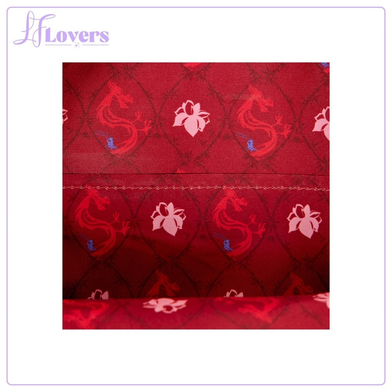 Load image into Gallery viewer, Loungefly Disney Mulan Mushu Glitter Cosplay Mini Backpack
