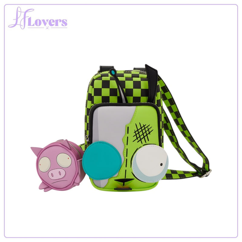 Load image into Gallery viewer, Loungefly Nickelodeon Invader Zim Gir Cellphone Crossbody - LF Lovers
