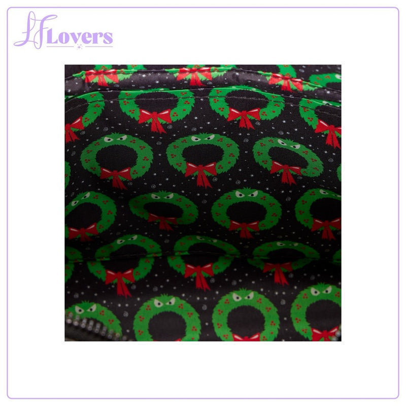 Load image into Gallery viewer, Loungefly Disney NIghtmare Before Christmas Man-Eating Wreath Mini Tote Crossbody Bag - LF Lovers
