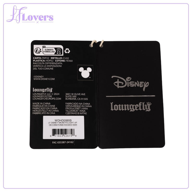 Load image into Gallery viewer, Loungefly Disney Mickey&#39;s Light Up Decorations Hooded Sweatshirts
