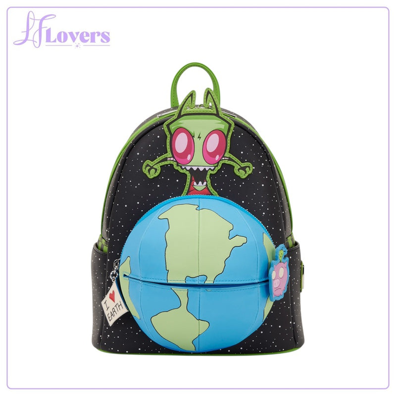 Load image into Gallery viewer, Loungefly Nickelodeon Invader Zim Glow Mini Backpack - LF Lovers
