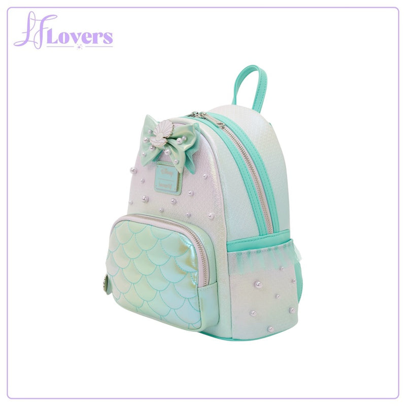 Load image into Gallery viewer, Loungefly Disney The Little Mermaid Iridescent Pearl Mini Backpack - PRE ORDER - LF Lovers
