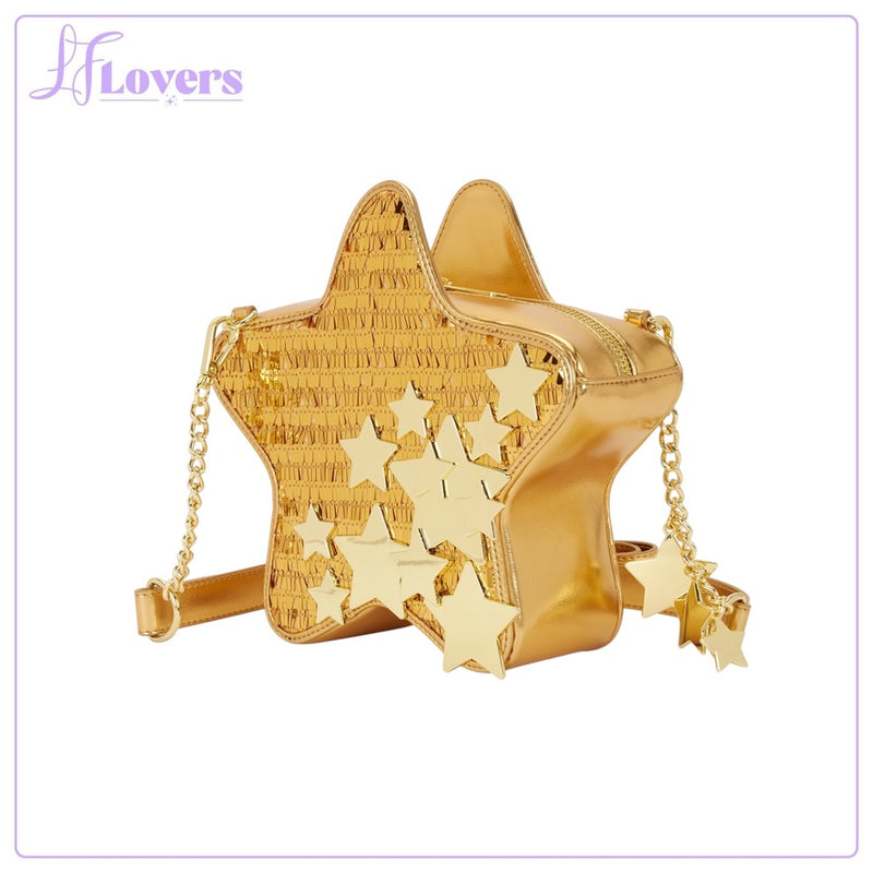 Load image into Gallery viewer, Loungefly Figural Gold Star Sequin Crossbody - PRE ORDER
