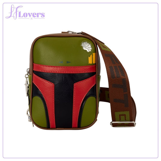 Loungefly Star Wars Boba Fett Sling Crossbody Bag