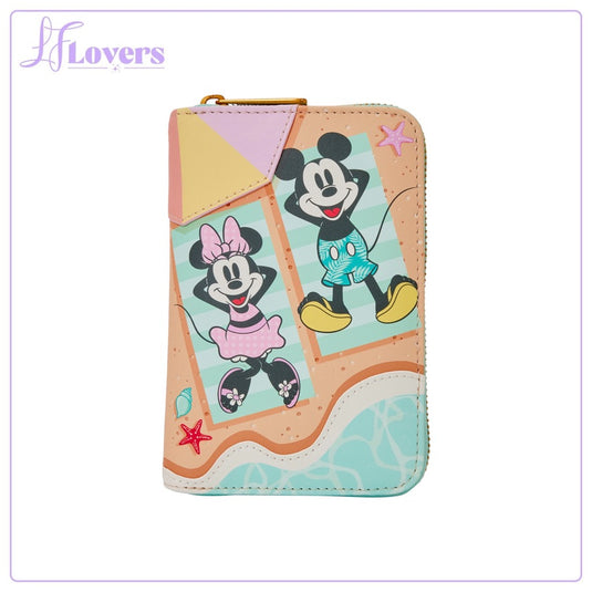 Loungefly Disney Mickey & Minni Beach Fun Zip Around Wallet - LF Lovers