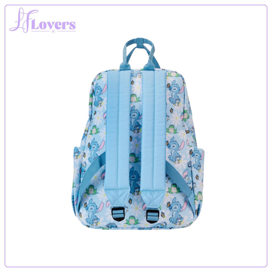 Loungefly Disney Lilo And Stitch Springtime Stitch AOP Full Size Nylon Backpack - PRE ORDER - LF Lovers