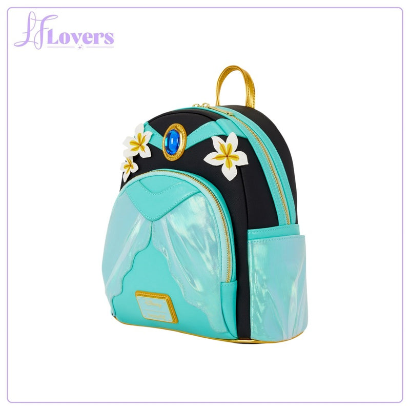 Load image into Gallery viewer, Loungefly Disney Princess Jasmine Cosplay Mini Backpack with Lamp Bag Charm
