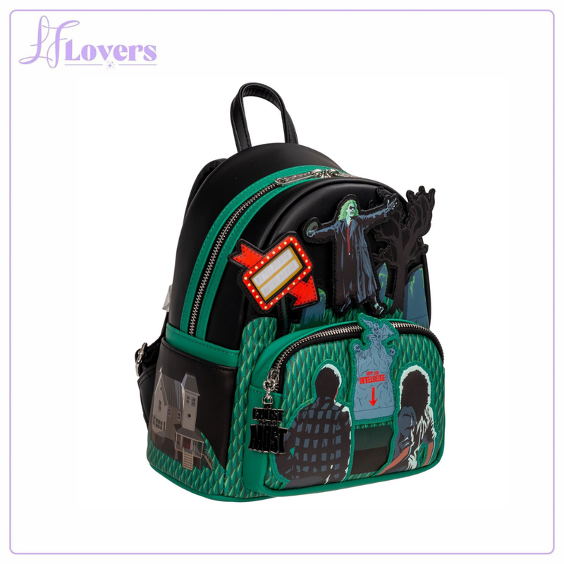 Load image into Gallery viewer, Loungefly Beetlejuice Graveyard Glow-in-the-Dark Mini-Backpack - Coming Soon - LF Lovers
