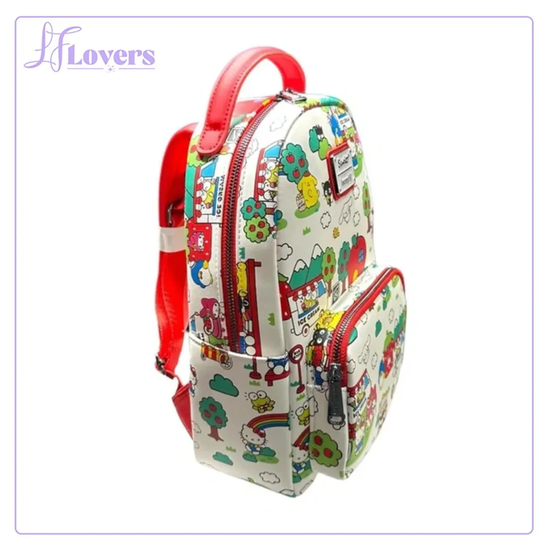 Load image into Gallery viewer, Loungefly Sanrio Hello Kitty Town All Over Print Mini Backpack
