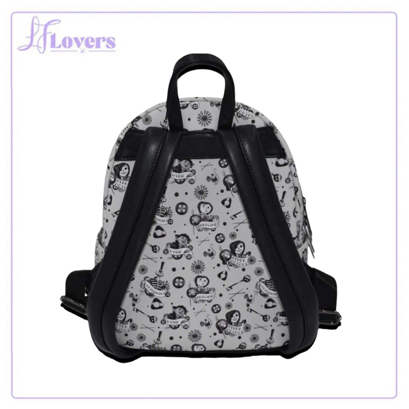 Load image into Gallery viewer, Loungefly Laika Coraline Tattoo All Over Print Mini Backpack - LF Lovers
