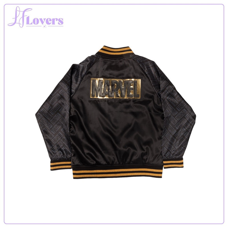 Load image into Gallery viewer, Loungefly Marvel 85th Anniversary Satin Bomber Jacket
