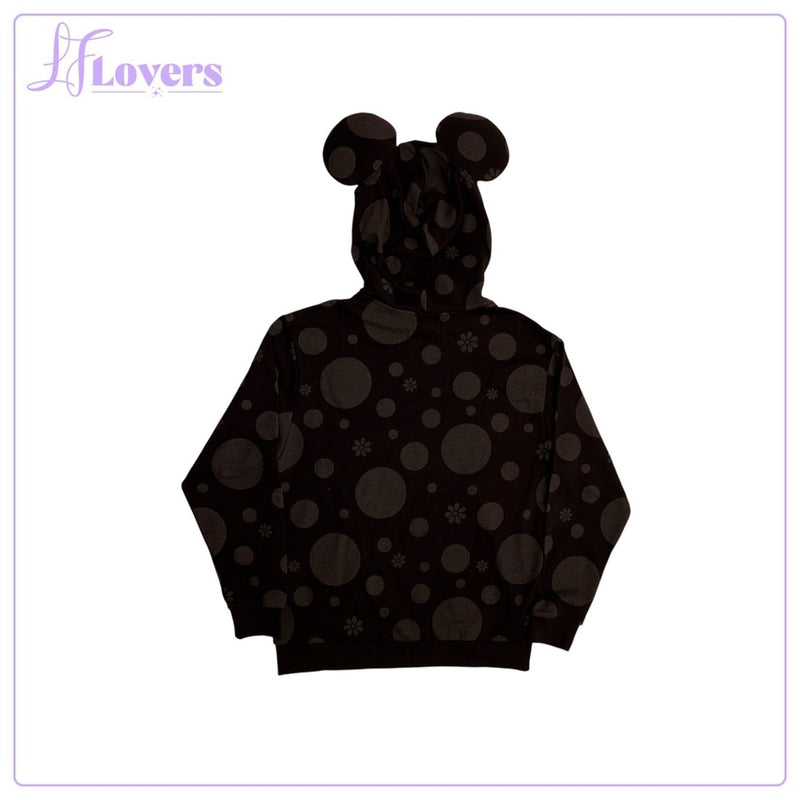 Load image into Gallery viewer, Loungefly Disney Minnie Rocks The Dots Floral Unisex Hoodie - LF Lovers
