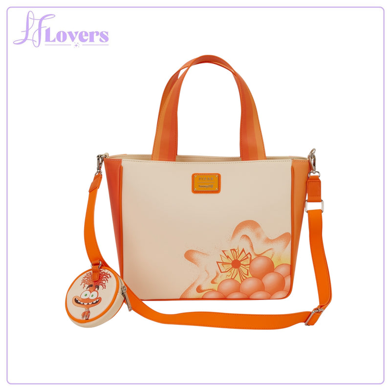 Load image into Gallery viewer, Loungefly Disney Pixar Inside Out 2 Anxiety Tote Bag With Coin Bag - PRE ORDER
