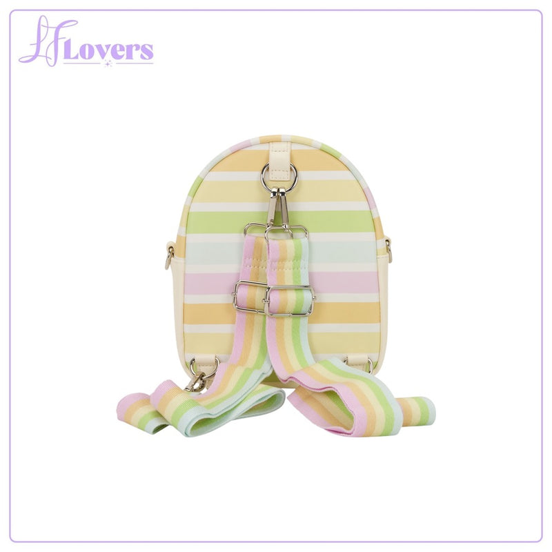 Load image into Gallery viewer, Loungefly Disney Mickey And Friends Rainbow Stripes Convertible Mini Backpack - PRE ORDER - LF Lovers
