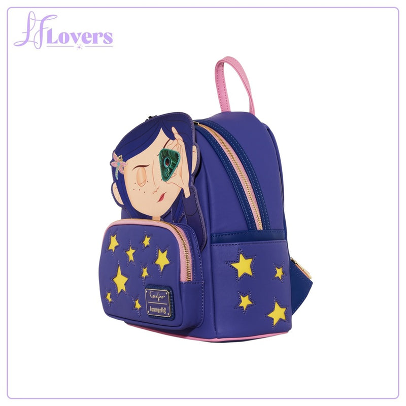 Load image into Gallery viewer, Loungefly Laika Coraline Stars Cosplay Mini Backpack - PRE ORDER - LF Lovers
