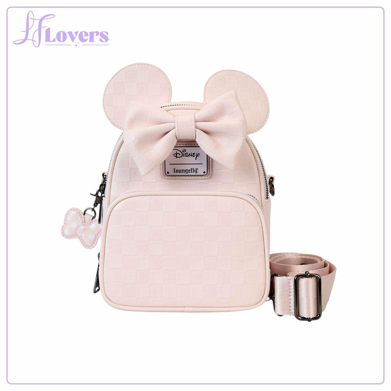 Load image into Gallery viewer, Loungefly Disney Minnie Ear Evergreen Convertible Crossbody - LF Lovers
