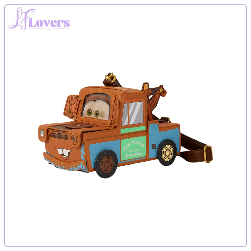 Load image into Gallery viewer, Loungefly Disney Pixar Cars 20th Anniversary Mater Figural Crossbody Bag - Preorder

