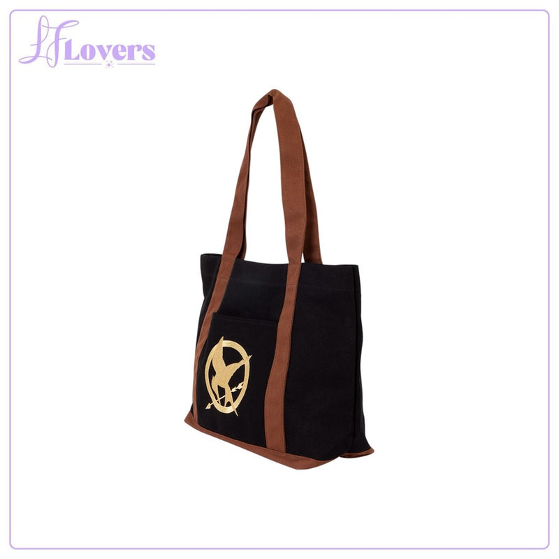 Load image into Gallery viewer, Loungefly Lionsgate The Hunger Games District 12 Canvas Tote Bag - Preorder - LF Lovers
