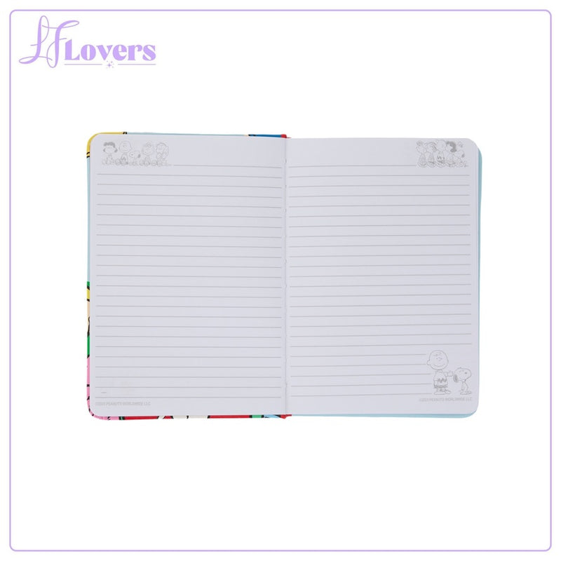 Load image into Gallery viewer, Loungefly Peanuts Snoopy And Friends Holiday Refillable Stationary Journal - PRE ORDER
