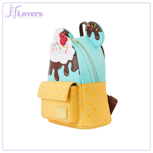Loungefly Disney Mickey And Minni Sweets Ice Cream Mini Backpack - PRE ORDER