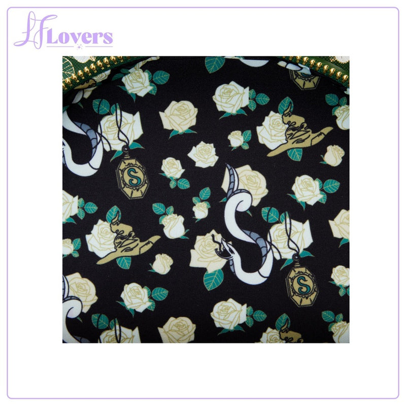 Load image into Gallery viewer, Loungefly Warner Brothers Harry Potter Slytherin House Tattoo Mini Backpack - PRE ORDER - LF Lovers
