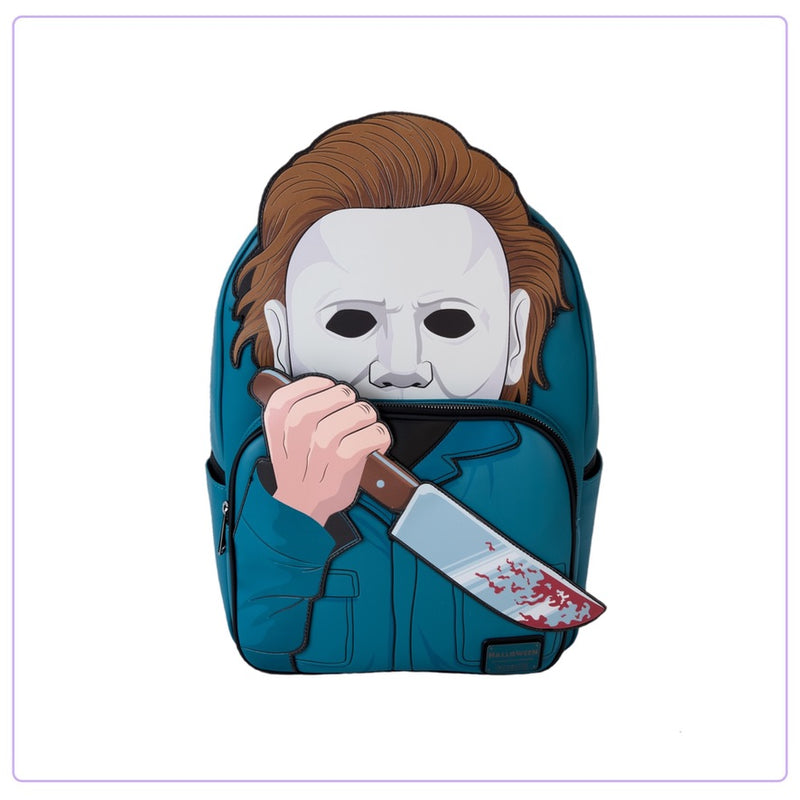 Load image into Gallery viewer, Loungefly Halloween Mike Myers Full Size Cosplay Backpack
