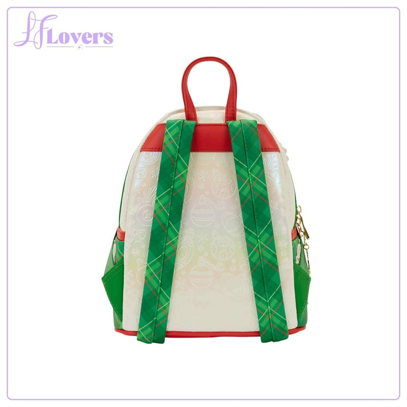 Load image into Gallery viewer, Loungefly Disney Lilo And Stitch Holiday Mini Backpack - PRE ORDER
