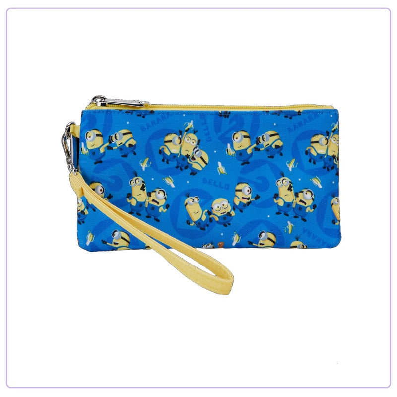 Load image into Gallery viewer, Loungefly Despicable Me Minion Nylon Wristlet
