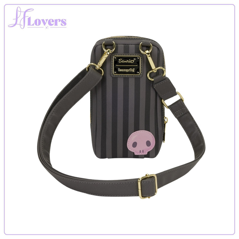 Load image into Gallery viewer, Loungefly Sanrio Kuromi 20th Anniversary Cell Phone Crossbody - PRE ORDER
