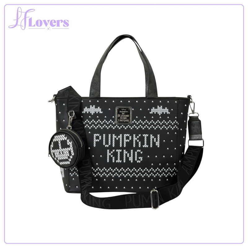 Load image into Gallery viewer, Loungefly Disney Nightmare Before Christmas Jack Tote Bag With Coin Bag
