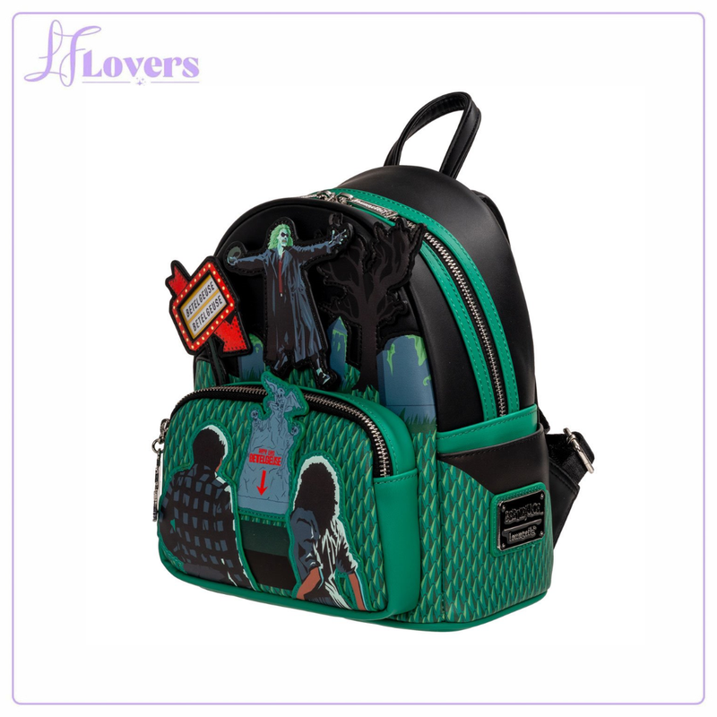 Load image into Gallery viewer, Loungefly Beetlejuice Graveyard Glow-in-the-Dark Mini-Backpack - Coming Soon - LF Lovers
