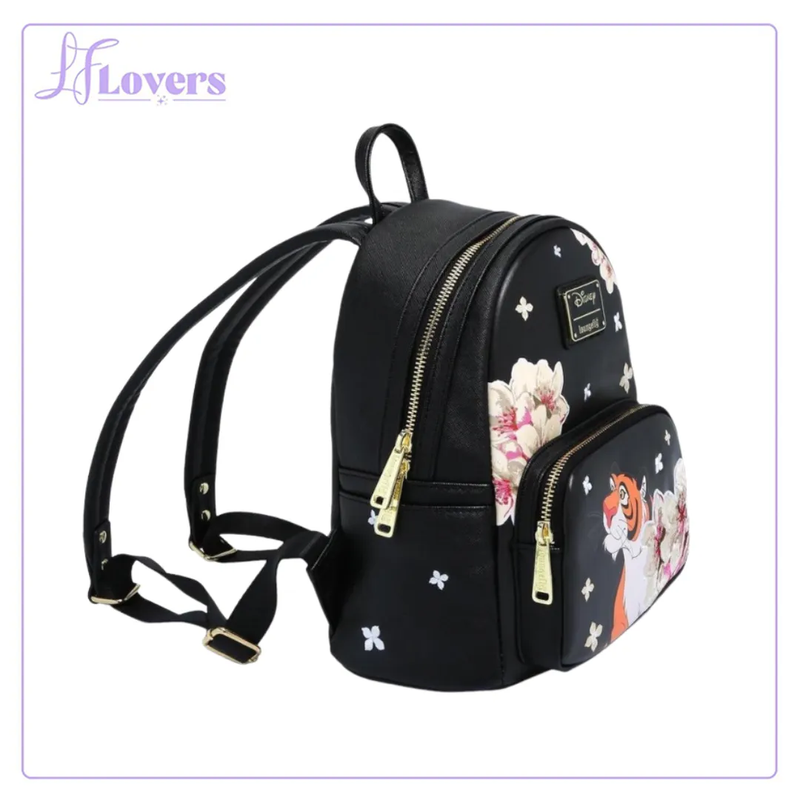 Black floral mini backpack hot sale